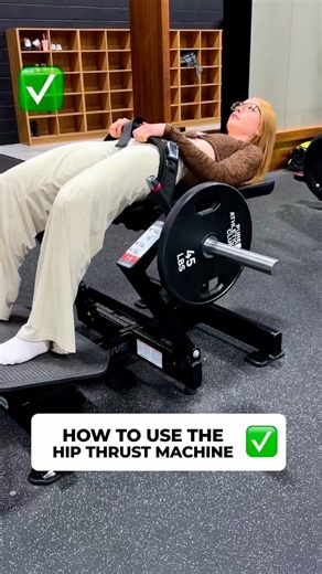 How to PROPERLY Use The Hip Thrust Machine #legday #strengthtraining #glutes