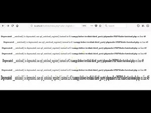 avcDeprecated: __autoload() is deprecated ues spl autoload register instead 2022
