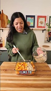 I love making this apricot crumble during the summer because the sweet-tart fruit and buttery oat