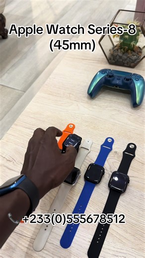 #creatorsearchinsights Descriptions:Apple Watches Series-8(45mm) GPS Conditions:Fairly used from the UK 🇬🇧 Price:2,600 Location:Circle-Odo Rise 📍Walk-ins & Nationwide delivery 🚚 Contacts:For purchases and enquiries,kindly call/text us on - 0555 678 512 #applewatchhub #series8 #applewatch #tech