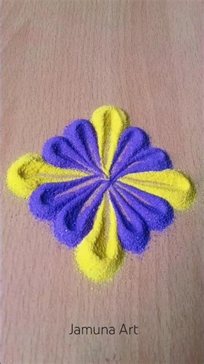 small sand colour art ||#easyart #diy #rangolidesigns #smallrangoli