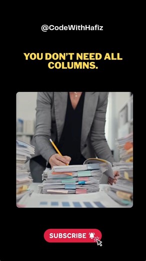 💡 Select Only What You Need in Laravel! ⚡ Faster APIs, Cleaner Code #laravel #coding #programming