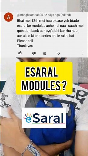E Saral Module Review🔥‼️#jee#jeemodules#esaral#iit#pw#cengage#allen#shorts#jee2025#jeemains2025