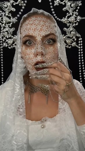 Snowflake Makeup Transformation ❄️ Cold Cinematic Look