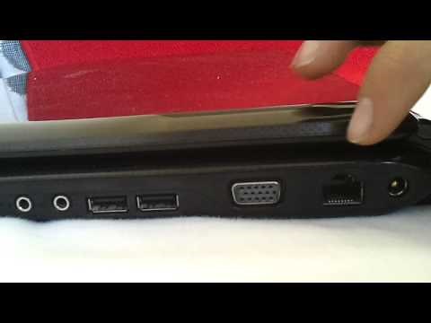 Différents branchements d'un PC portable