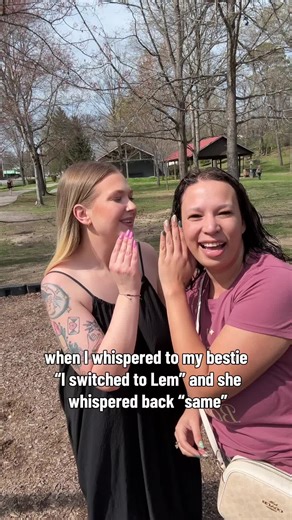 the moment we realized we both retired our Rose after trying Lem #thelem #lem #nancy #hellonancy #selfloveclub @Chrissy