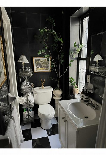 Finally tackled the bathroom update I’ve been dreaming of, and it was easier than I thought! #ad @Rust-Oleum Tub & Tile Refinishing Kit made a massive difference in my tub—and it’s under $50. The results speak for themselves and will last (heads up, this product provides a permanent fix for tubs and tile, so renters check with your landlords first)! I’d like to tackle the black tiles next, but for now, I’m just going to enjoy my brand-new-looking tub! Check out the link in my bio for the product