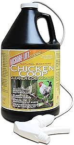 Microbe-Lift Chicken Coop Cleaner & Deodorizer – 1 Gallon – Natural Formula for Chicken Waste & Bedding – Safe for Poultry & Surfaces – Fresh Maintenance for Backyard Coops