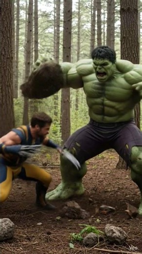 Epic Hulk vs Wolverine ⚡ Forest Destruction Battle | 4K