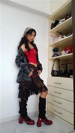 Trying Rockstar Girlfriend Aesthetic 🎸✨! #aesthetic #fashion #outfitideas #pinteresty