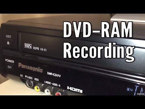 Vintage Video Dub DVD-RAM Panasonic DMR-EZ47V