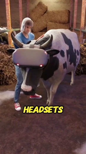 “Virtual Reality for Happy Cows 🐄 #Innovation #Farming | Quick IQ