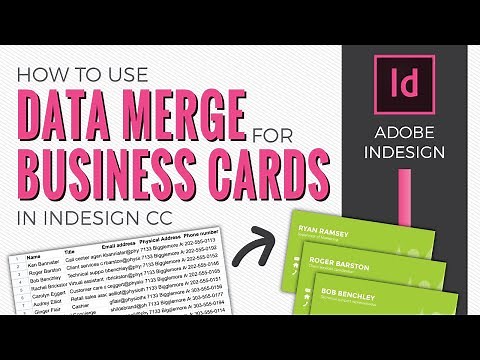 How to make business cards from a spreadsheet with data merge in Adobe InDesign