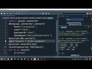 python MySQL where clause| Python MySQL Connectivity | MySQL 06