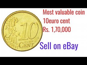 10 Euro Cent coin most valuable coin Rs. 1,70,000.