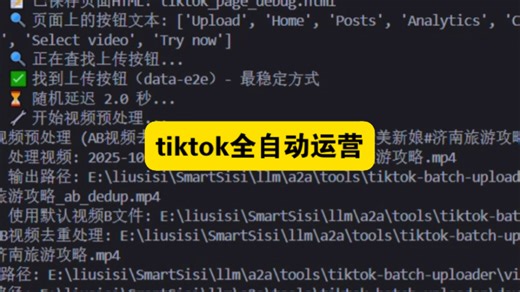 tiktok运营批量助手，全自动下载剪辑指纹浏览器上传#tiktok运营#tiktok创业 #tiktok跨境电商 #tiktok全自动