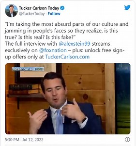Alex Stein Interview with Tucker Carlson