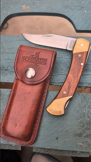 Schrade+Uncle Henry Bear Paw LB7 Lockback knife made in the USA.