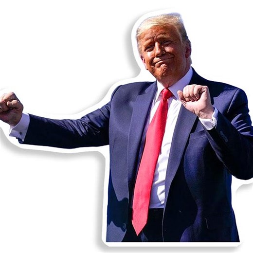 Trump Dancing Shaped Sticker (donald President Djt Rv Gop Lo Ve Fun Funny Winning Car or Laptop Vinyl Decal) - Etsy