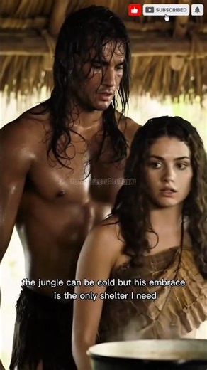 Tarzan’s Warm Morning Embrace in the Rainy Jungle 🌿 Romantic Short Story #shorts