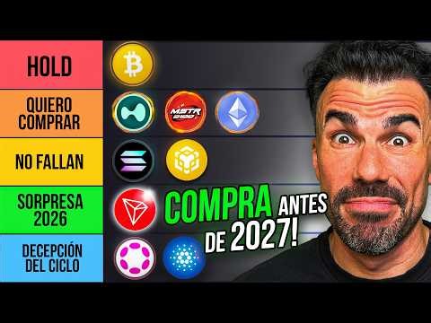Ranking TOP CRIPTOMONEDAS para COMPRAR en 2026 | Antes del BULLRUN 2027