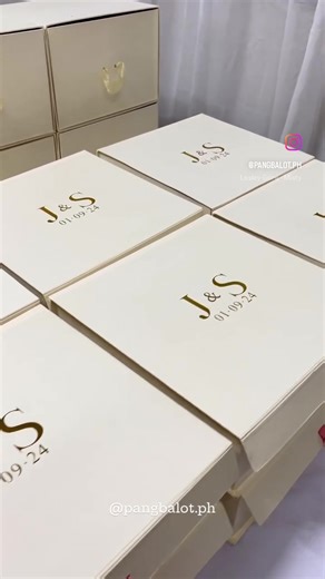 Custom Kraft Wedding Gift Boxes with Decal Stickers