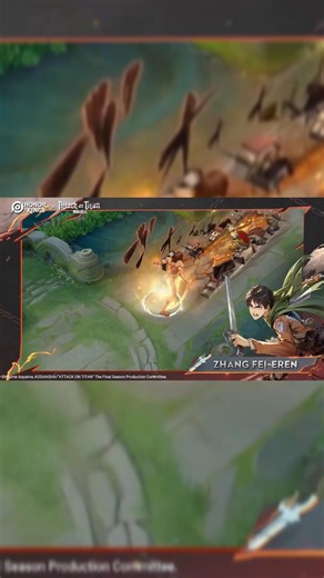 Zhang Fei - Eren Yeager Skin Trailer! Attack on Titan x Honor of Kings #shorts #aot #hok #eren