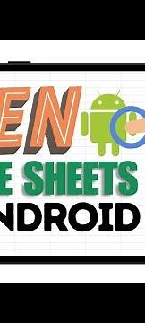 How to Open Google Sheets on Android (Google Drive)