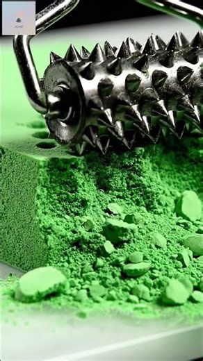 Micro ASMR: Spiked Roller Crushing Dry Foam 🌵🔨 (Ultimate Gritty Sounds!)