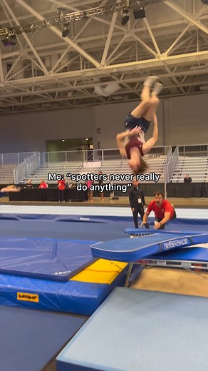 1.9M views · 22K reactions | Another shoutout to my gymnastics spotters #flipfail #flips #trampoline #fail #gymnastics #spotters #doublemini #acrobatics #cheer | Tomas Minc | Facebook