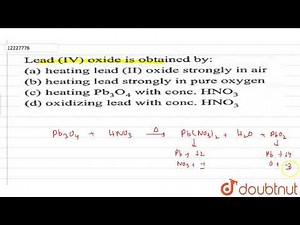 Lead `(IV)` oxide is obtained by: