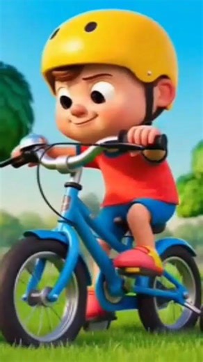 Bike Safety Song for Kids 🚲 | Helmet & Road Rules Rhyme#shorts #tinytalestv