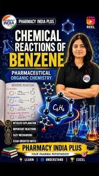 What Is Chemical Reaction Of Benzene ? Organic Chemistry B.Pharm #bpharmacy #bemzene