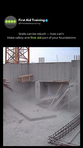 Make sure First Aid is part of your foundations in the workplace! ⛑️ 🫣 #construction #healthandsafety #firstaid #firstaidtraining | FAST- First Aid Safety Training