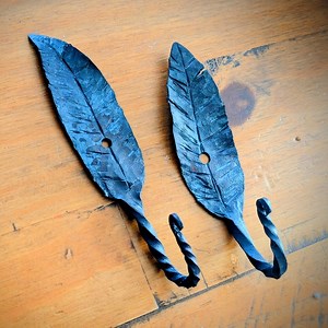 Decorative, Hand-forged Wall Hooks - Set of 2 - Etsy