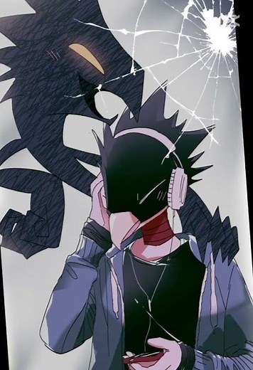 tokoyami con Dark Shadow