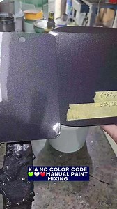 #tutorial how to mixing paint manual KIA NO COLOR CODE 💚🤍❤️ #fbreelsfypシ゚viral #viewers #paint #manual #kia #saudiarabia | Juanito Asenas Futalan