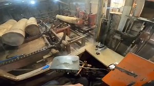 Saw Milling a 20 Foot Long 6X16 Cabin Log | Beaver Exterminator