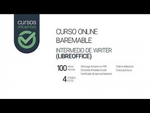 Curso online Intermedio de Writer (LibreOffice)