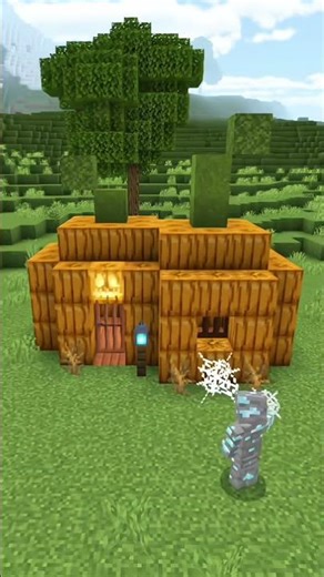 Halloween 🎃 starter house tutorial for Minecraft #minecraft #tutorial