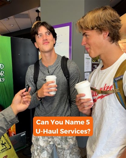 Could you name 5 U-Haul services? Our moving trucks receive all the attention, but U-Haul offers many more services to make your move easier. From Moving Help to Collegeboxes, we've got everything to take away your moving stress. #UHaul #Interview #College #Game | U-Haul