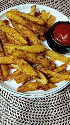 Crispy Potato Fries #shortsfeed #recipe #food #viral #youtubeshorts #potatofriesrecipe #shorts #like