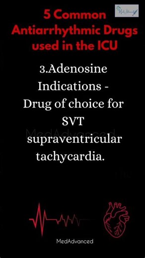 Common Antiarrhythmic Drugs Used in ICU | Rapid Review #shorts