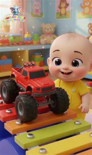 Monster Trucks Splash Into Every Color of the Rainbow! 🌈💦 #shorts #learning
