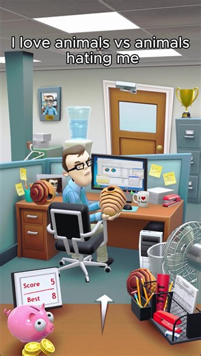 They always be running... 💔 #officejerk #mobilegame #comedyvideo #relatable #animals