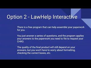 Kern County Law Library - Part 2: How Do I Request A Civil Harassment Restraining Order?
