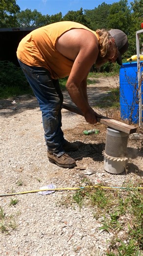 Doing an oil change on a 621 B Case loader Chicken picked up at a sale a few weeks ago | Boys In The Woods