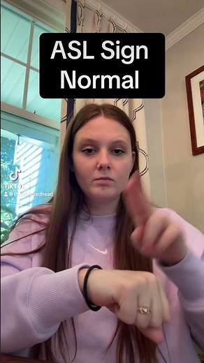 Learn How To Sign "Normal" in ASL for Beginners | American Sign Language #shorts