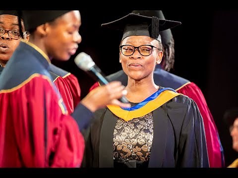 Gospel Choir's Ellah performs at her own graduation