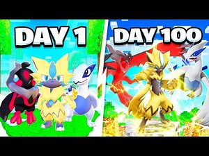 100 Days In BABY LEGENDARY PIXELMON! (Minecraft Pokémon)